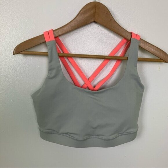 lululemon athletica Women's Gray and Pink Sports Bra - Picture 3 of 10
